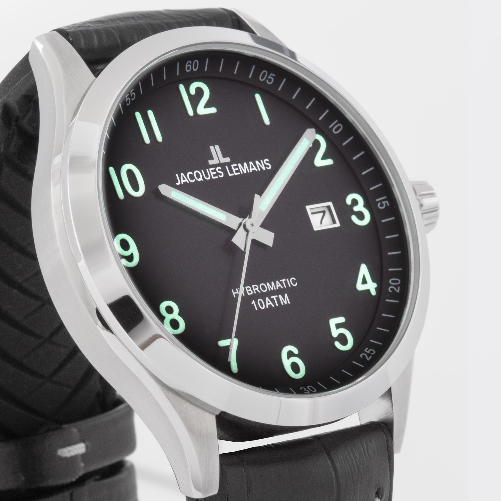 1-2130D, мужские часы Jacques Hybromatic купить - Lemans