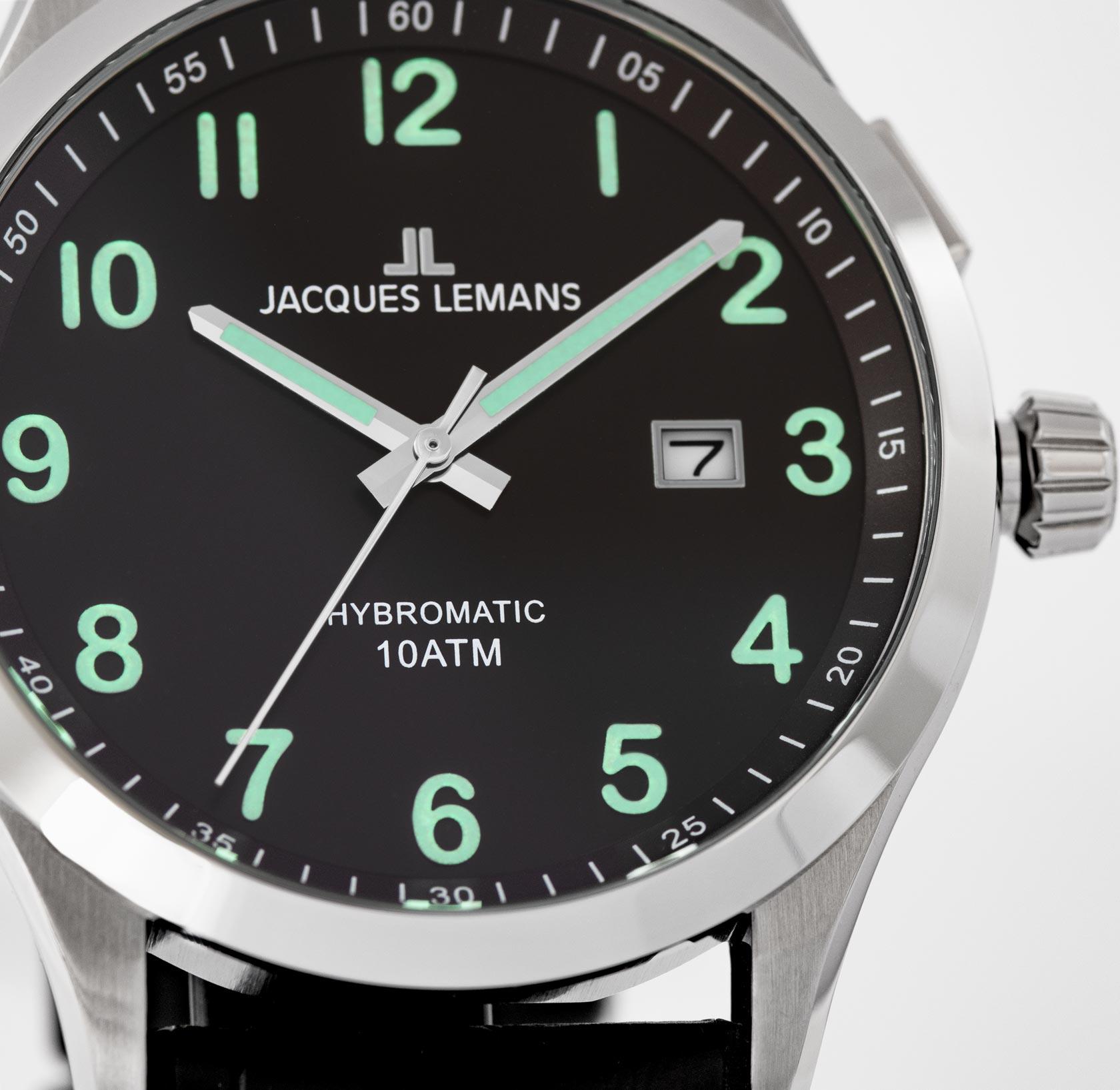 1-2130D, мужские часы Jacques Hybromatic купить Lemans 