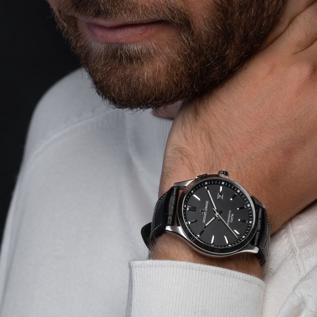 Lemans мужские часы Jacques Hybromatic купить - 1-2130A,